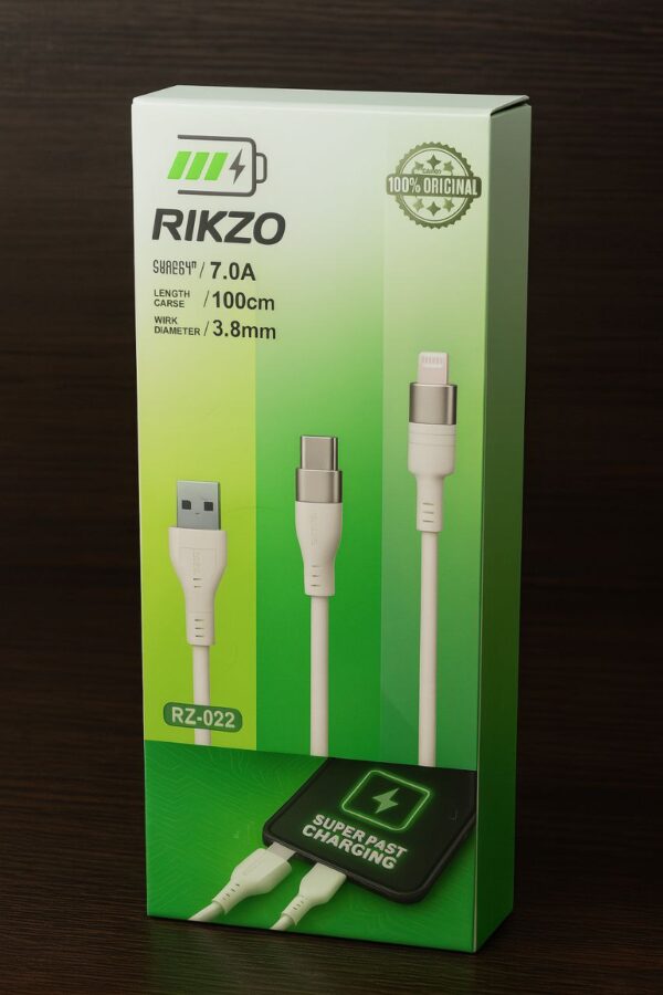کابل شارژ سریع دو سر Type-C برند Rikzo مدل RZ-022 - تصویر 2